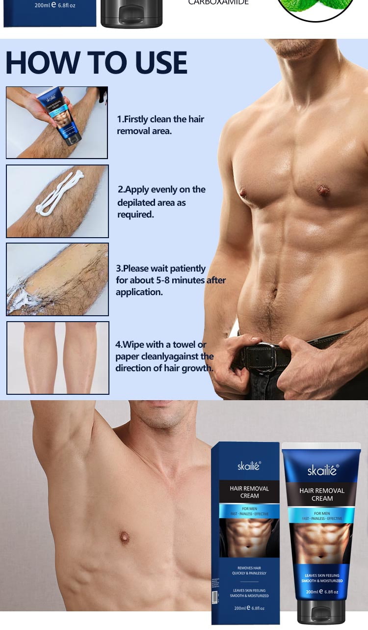Crema depilatoria uomo