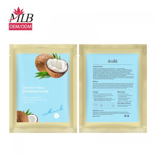 Foglio maschera facciale nutriente al cocco
