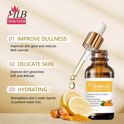 Siero per il trattamento dell'acne alla curcuma