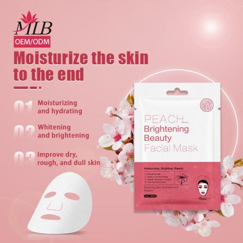 Maschera viso schiarente ai fiori di pesco