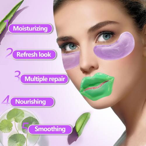 2 In1 Idratizzante viola maschera e maschera per gli occhi