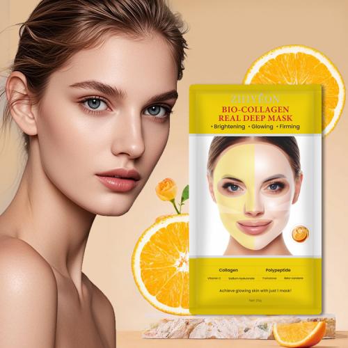 maschera facciale luminosa trasparente collagene