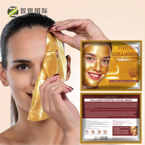 Maschera facciale del collagene d'oro.