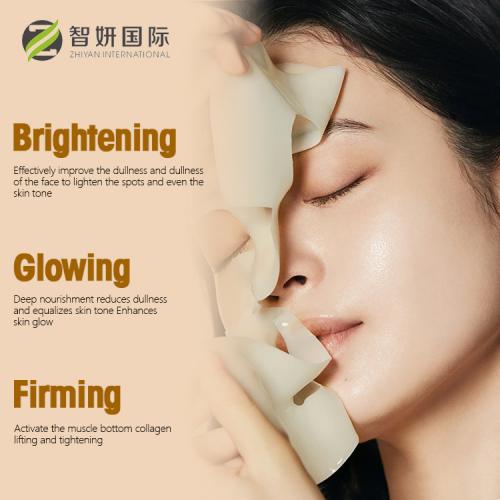 maschera facciale luminosa trasparente collagene