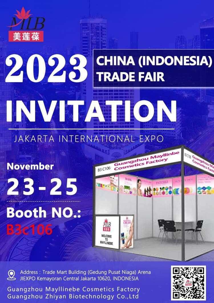 Mayllinebe partecipa alla fiera della cura della pelle: FIERA COMMERCIALE DELLA CINA (INDONESIA).